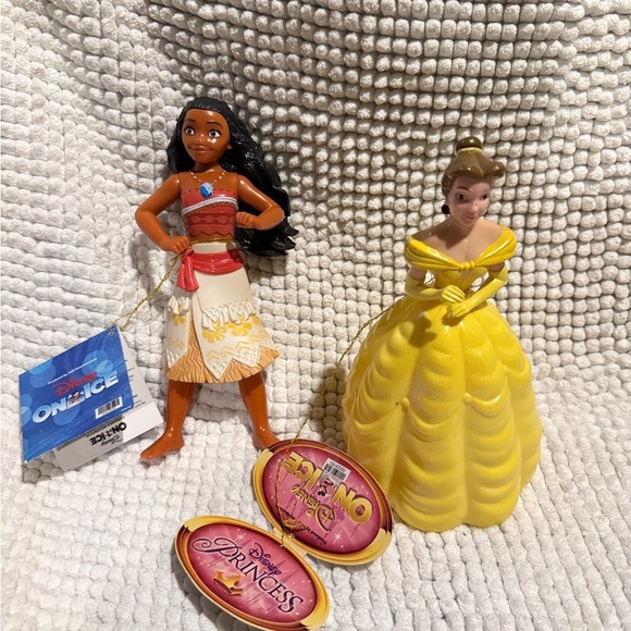 Disney Other - Disney Moana and Belle Figurines - Disney on Ice